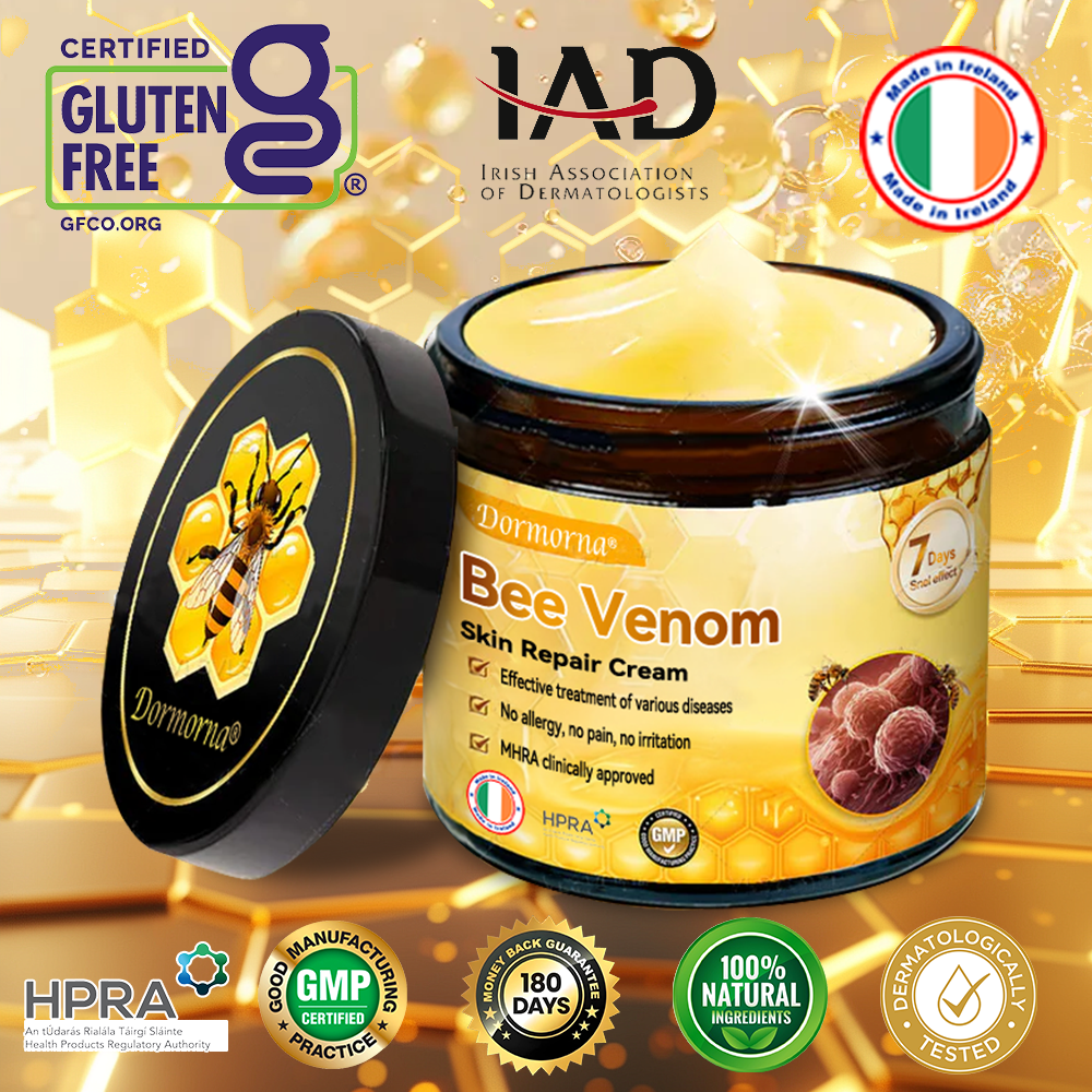 (🚚Made and shipped from Ireland✅) 𝐃𝐨𝐫𝐦𝐨𝐫𝐧𝐚®🍀Bee Venom Skin Repair Cream- LAST DAY 70% OFF