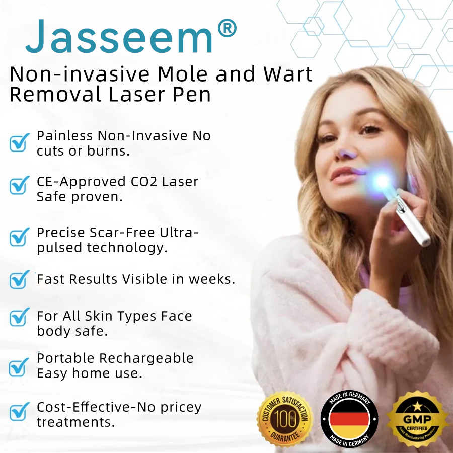 𝐉𝐚𝐬𝐬𝐞𝐞𝐦® medizinischä Laserpen 🚚🎁 (nutzt CO₂-Lasertechnologii – wirkungsvoll zum Entfernä vo Muttermalä, Warzä, Hautanhängslä, Pigmentfleckä und andere Hautunreinheite)