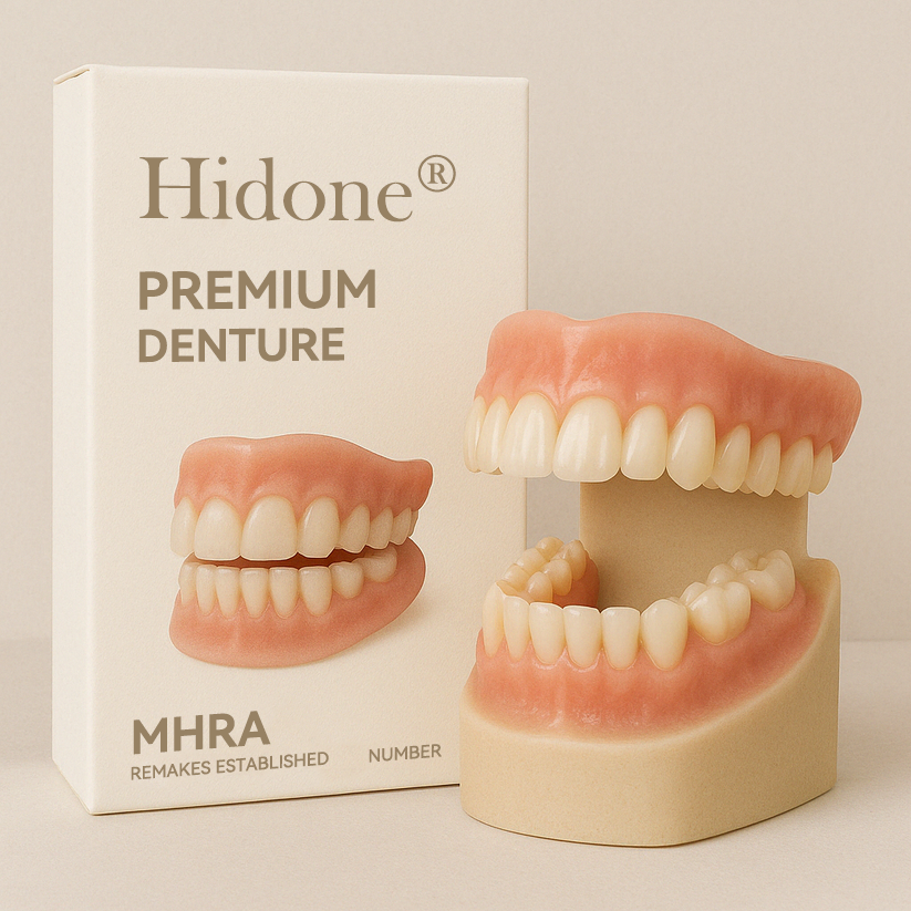 𝐇𝐢𝐝𝐨𝐧𝐞® 🐼🐼- 𝐏𝐫𝐞𝐦𝐢𝐮𝐦 𝐃𝐞𝐧𝐭𝐮𝐫𝐞- (✨Suitable for all mouth shapes, custom-made dentures for a perfect fit✨）