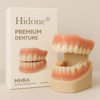 𝐇𝐢𝐝𝐨𝐧𝐞® 🐼🐼- 𝐏𝐫𝐞𝐦𝐢𝐮𝐦 𝐃𝐞𝐧𝐭𝐮𝐫𝐞- (✨Suitable for all mouth shapes, custom-made dentures for a perfect fit✨）