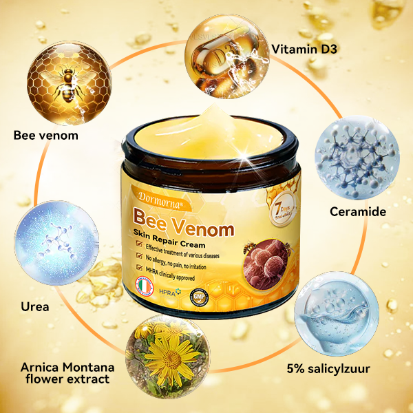 (🚚Made and shipped from Ireland✅) 𝐃𝐨𝐫𝐦𝐨𝐫𝐧𝐚®🍀Bee Venom Skin Repair Cream- LAST DAY 70% OFF