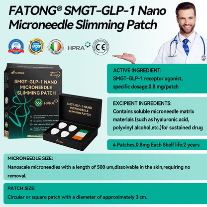 [See results in 7 days]👩‍⚕️💕 𝑭𝑨𝑻𝑶𝑵𝑮® 𝑺𝑴𝑮𝑻-𝑮𝑳𝑷-1 𝑵𝒂𝒏𝒐 𝑴𝒊𝒄𝒓𝒐𝒏𝒆𝒆𝒅𝒍𝒆 𝑺𝒍𝒊𝒎𝒎𝒊𝒏𝒈 𝑷𝒂𝒕𝒄𝒉（Painless, long-lasting, addressing diabetes, obesity, and cardiovascular diseases）