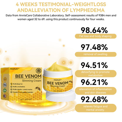 🚀𝑭𝑹𝑶𝑷𝑼𝑵™ Bee Venom Slimming Cream⭐(𝒇𝒐𝒓 𝒂𝒍𝒍 𝒍𝒚𝒎𝒑𝒉𝒂𝒕𝒊𝒄 𝒑𝒓𝒐𝒃𝒍𝒆𝒎𝒔 𝒂𝒏𝒅 𝒐𝒃𝒆𝒔𝒊𝒕𝒚)