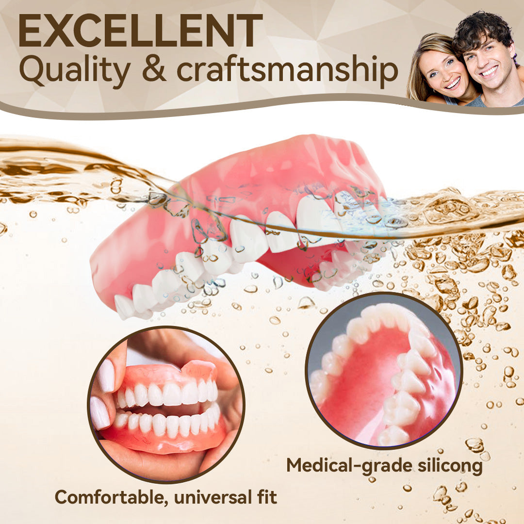 𝐇𝐢𝐝𝐨𝐧𝐞® 🐼🐼- 𝐏𝐫𝐞𝐦𝐢𝐮𝐦 𝐃𝐞𝐧𝐭𝐮𝐫𝐞- (✨Suitable for all mouth shapes, custom-made dentures for a perfect fit✨）
