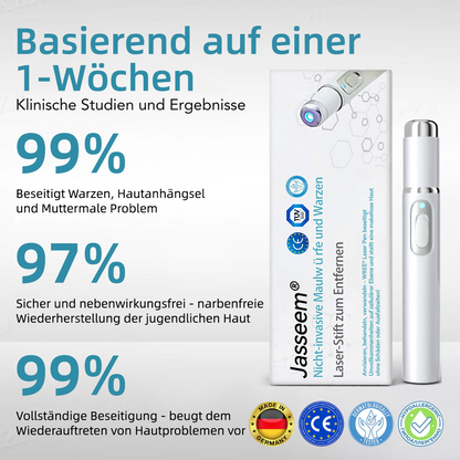 𝐉𝐚𝐬𝐬𝐞𝐞𝐦® medizinischä Laserpen 🚚🎁 (nutzt CO₂-Lasertechnologii – wirkungsvoll zum Entfernä vo Muttermalä, Warzä, Hautanhängslä, Pigmentfleckä und andere Hautunreinheite)